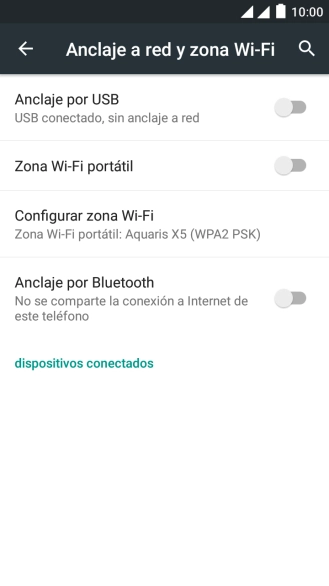 Pulsa el indicador junto a 