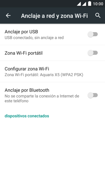 Pulsa el indicador junto a 