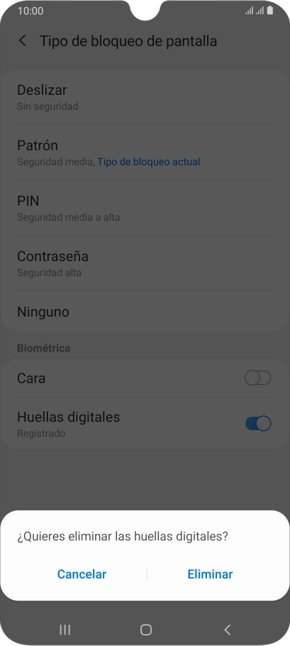 Pulsa Eliminar. Pulsa Eliminar.
