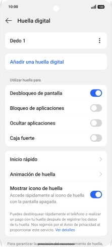 Pulsa los ajustes deseados. Pulsa los ajustes deseados.