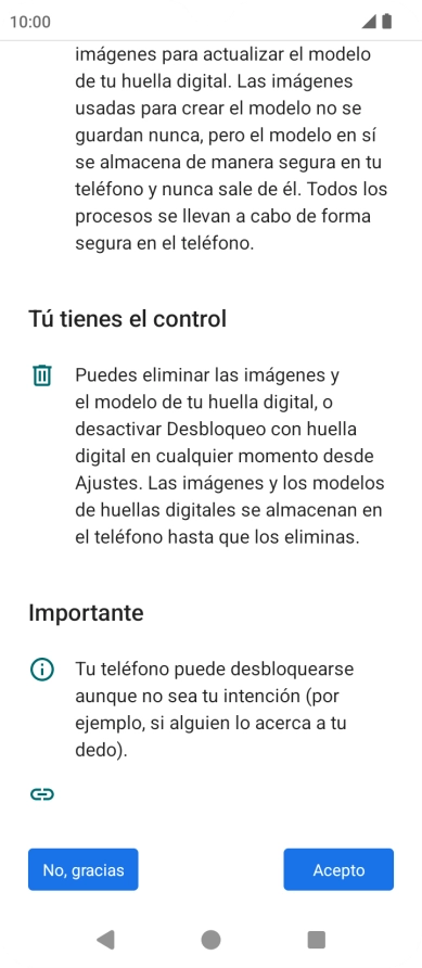 Pulsa Acepto. Pulsa Acepto.