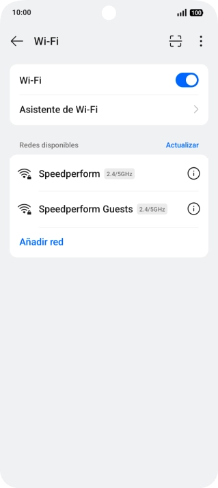 Pulsa la red wifi deseada. Pulsa la red wifi deseada.
