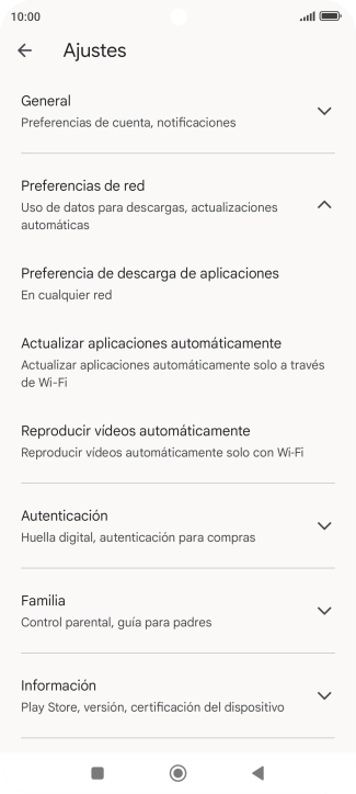 Pulsa Actualizar aplicaciones automáticamente. Pulsa Actualizar aplicaciones automáticamente.