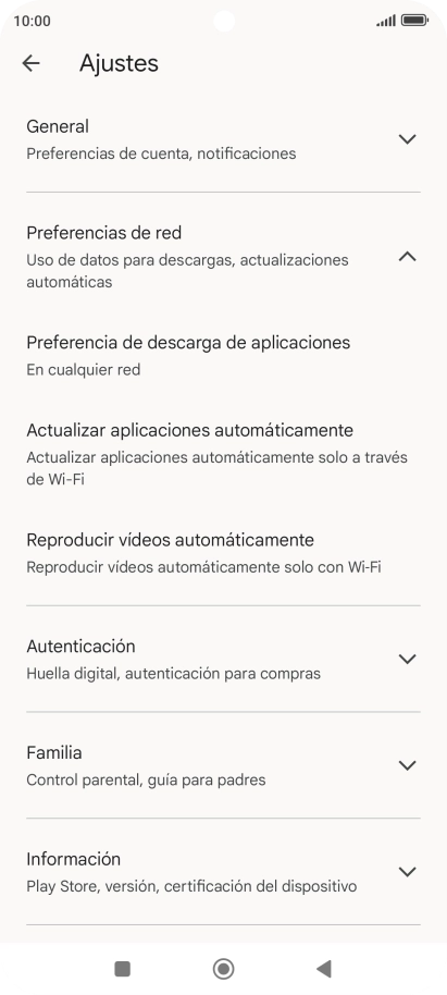 Pulsa Actualizar aplicaciones automáticamente. Pulsa Actualizar aplicaciones automáticamente.