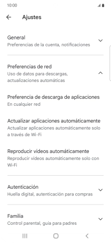 Pulsa Actualizar aplicaciones automáticamente. Pulsa Actualizar aplicaciones automáticamente.