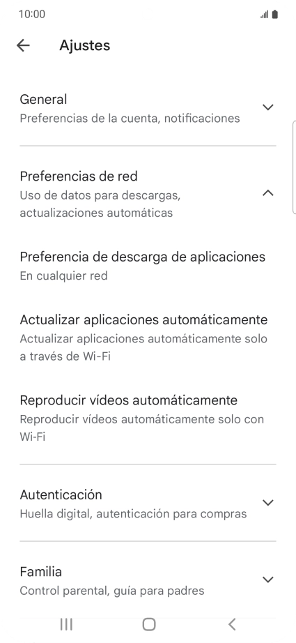 Pulsa Actualizar aplicaciones automáticamente. Pulsa Actualizar aplicaciones automáticamente.