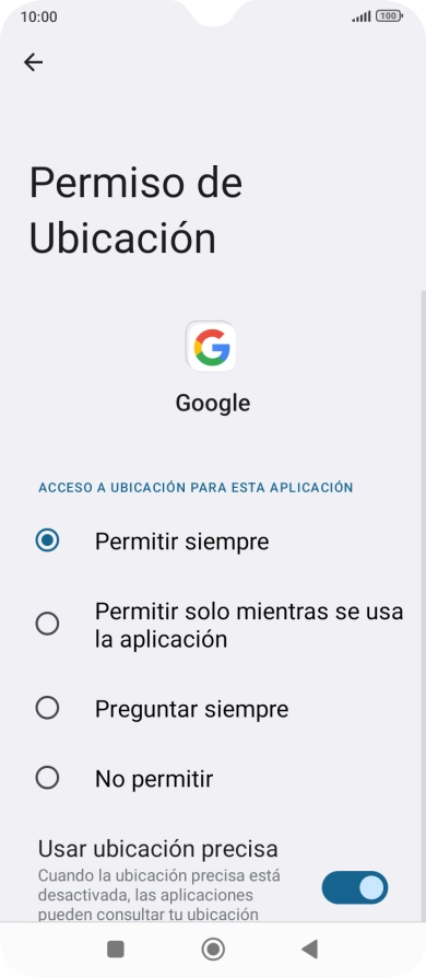 Pulsa el ajuste deseado. Pulsa el ajuste deseado.