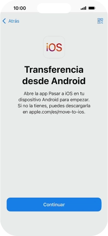 Para transferir contenido a tu teléfono, tienes que haber instalado la app Para transferir contenido a tu teléfono, tienes que haber instalado la app