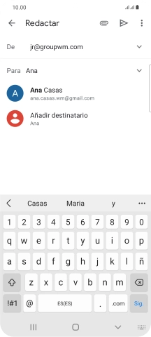 Pulsa el contacto deseado. Pulsa el contacto deseado.