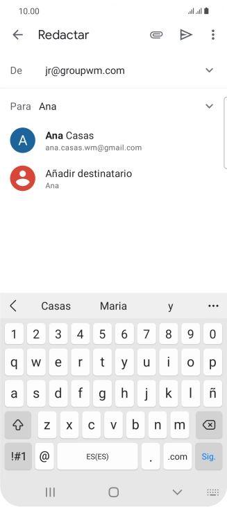 Pulsa el contacto deseado. Pulsa el contacto deseado.