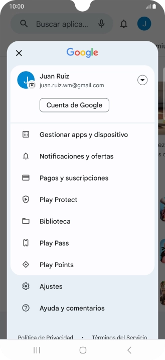Pulsa Gestionar apps y dispositivo. Pulsa Gestionar apps y dispositivo.