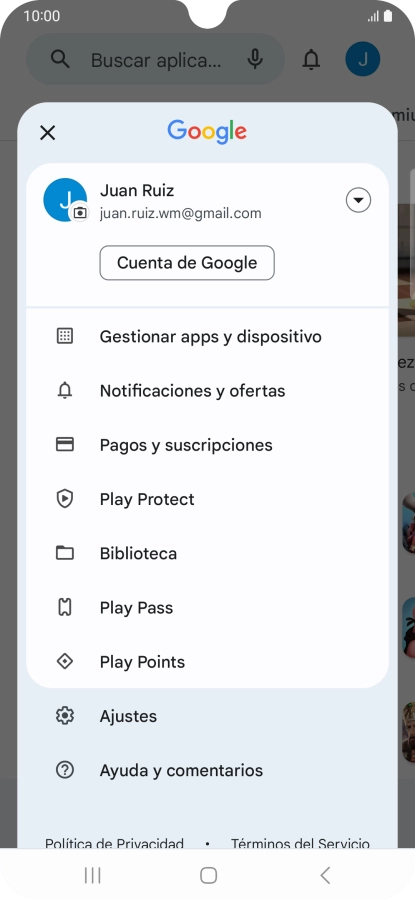 Pulsa Gestionar apps y dispositivo. Pulsa Gestionar apps y dispositivo.