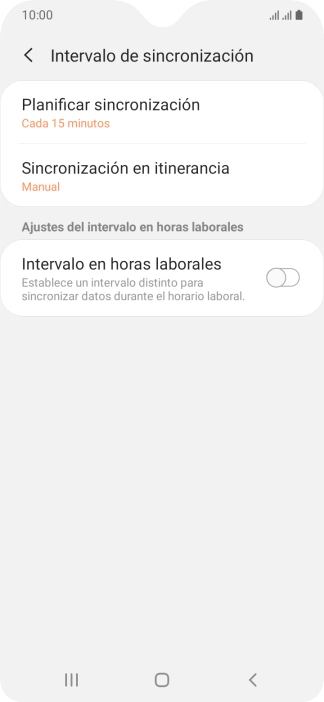 Pulsa Planificar sincronización. Pulsa Planificar sincronización.
