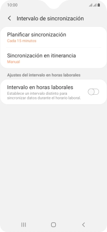 Pulsa Planificar sincronización. Pulsa Planificar sincronización.