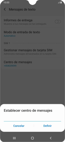 Introduce +34607003110 y pulsa Definir. Introduce +34607003110 y pulsa Definir.