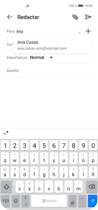 Pulsa el contacto deseado. Pulsa el contacto deseado.