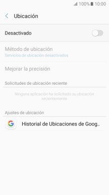 Pulsa el indicador para activar o desactivar la función.