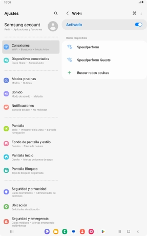 Pulsa la red wifi deseada.