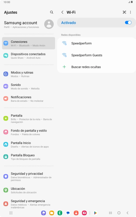 Pulsa la red wifi deseada.