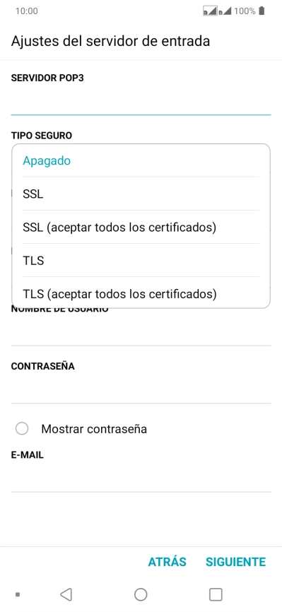 Pulsa Apagado para desactivar la función. Pulsa Apagado para desactivar la función.