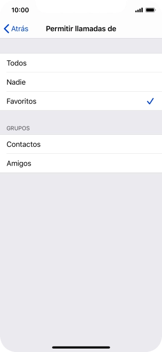 Pulsa el ajuste deseado para seleccionar qué contactos te pueden llamar cuando la función de Pulsa el ajuste deseado para seleccionar qué contactos te pueden llamar cuando la función de