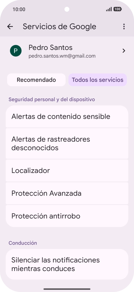 Pulsa Localizador.