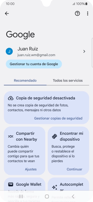 Pulsa Encontrar mi dispositivo.