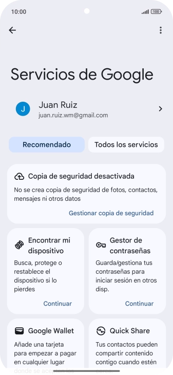 Pulsa Encontrar mi dispositivo. Pulsa Encontrar mi dispositivo.