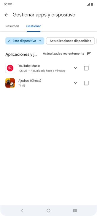Pulsa la app deseada. Pulsa la app deseada.