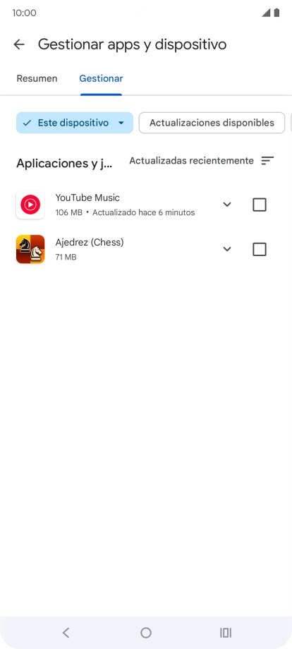 Pulsa la app deseada. Pulsa la app deseada.