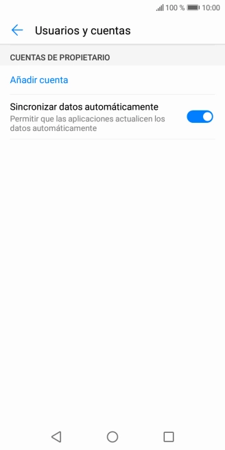 Pulsa Añadir cuenta. Pulsa Añadir cuenta.