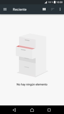 Desliza el dedo hacia la derecha desde la parte izquierda de la pantalla. Desliza el dedo hacia la derecha desde la parte izquierda de la pantalla.
