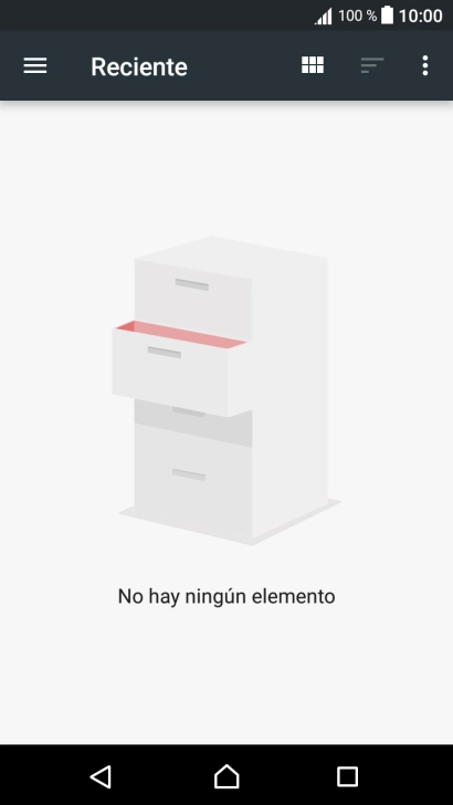 Desliza el dedo hacia la derecha desde la parte izquierda de la pantalla. Desliza el dedo hacia la derecha desde la parte izquierda de la pantalla.