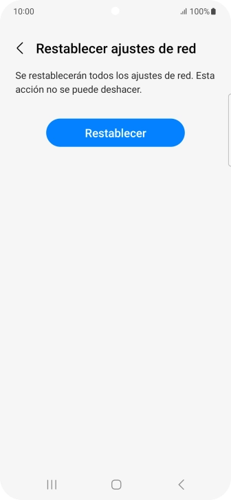Pulsa Restablecer.
