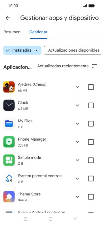 Pulsa la app deseada. Pulsa la app deseada.