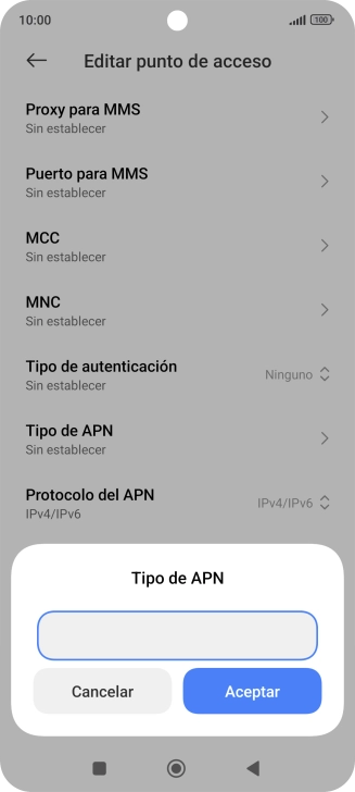 Introduce default y pulsa Aceptar. Introduce default y pulsa Aceptar.