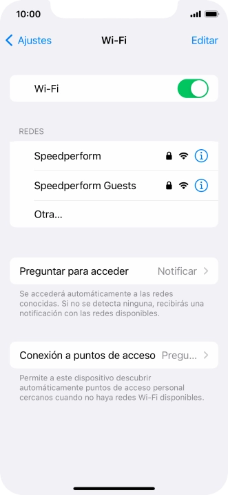 Pulsa la red wifi deseada e introduce la contraseña de esta red. Pulsa la red wifi deseada e introduce la contraseña de esta red.
