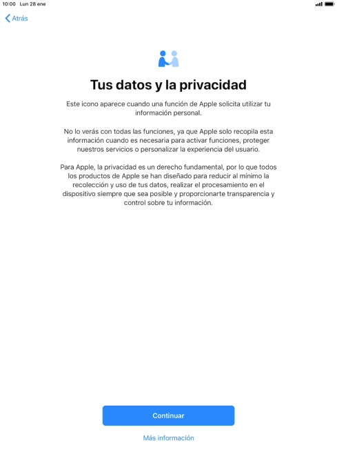 Pulsa Continuar. Pulsa Continuar.
