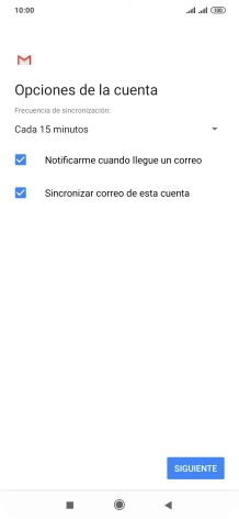 Si aparece en la pantalla esta imagen, tu cuenta de correo electrónico ha sido reconocida y configurada automáticamente. Sigue las indicaciones de la pantalla para introducir más información y terminar la configuración. Si aparece en la pantalla esta imagen, tu cuenta de correo electrónico ha sido reconocida y configurada automáticamente. Sigue las indicaciones de la pantalla para introducir más información y terminar la configuración.