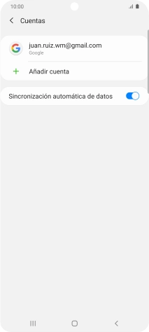 Pulsa Añadir cuenta. Pulsa Añadir cuenta.