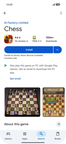 Press Install and follow the instructions on the screen to install the app.