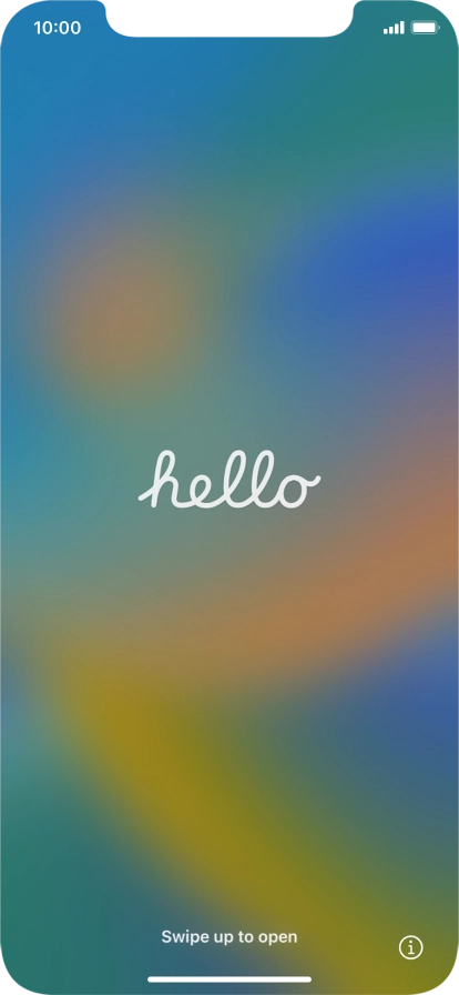Desliza el dedo hacia arriba desde la parte inferior de la pantalla. Desliza el dedo hacia arriba desde la parte inferior de la pantalla.