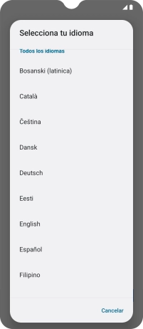 Pulsa el idioma deseado. Pulsa el idioma deseado.