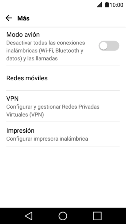 Pulsa Redes móviles. Pulsa Redes móviles.