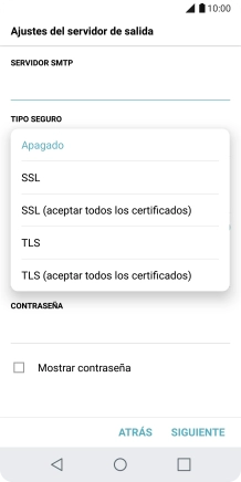 Pulsa Apagado para desactivar la función. Pulsa Apagado para desactivar la función.
