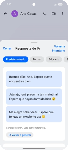 Las propuestas de texto aparecen ahora en la pantalla. Las propuestas de texto aparecen ahora en la pantalla.