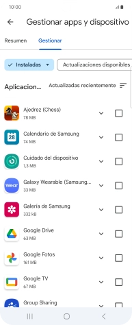 Pulsa la app deseada. Pulsa la app deseada.