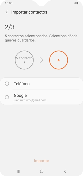 Pulsa Teléfono.