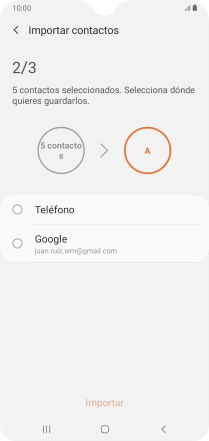 Pulsa Teléfono.