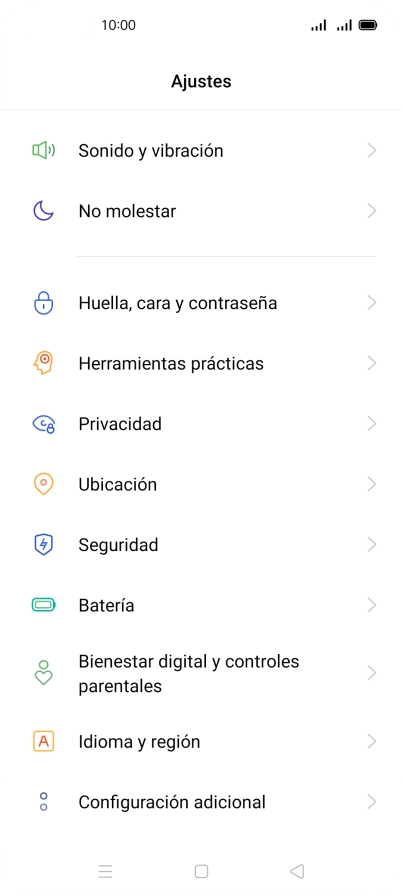 Pulsa Seguridad.